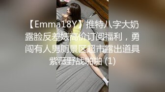 【Emma18Y】推特八字大奶露脸反差婊高价订阅福利，勇闯有人男厕景区超市露出道具紫薇野战啪啪 (1)